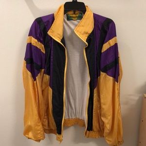Purple/Gold Windbreaker